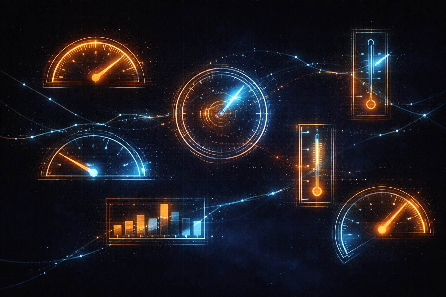 Bridging the gap: Data visualization showing the disconnect between AI implementation challenges and ROI measurement